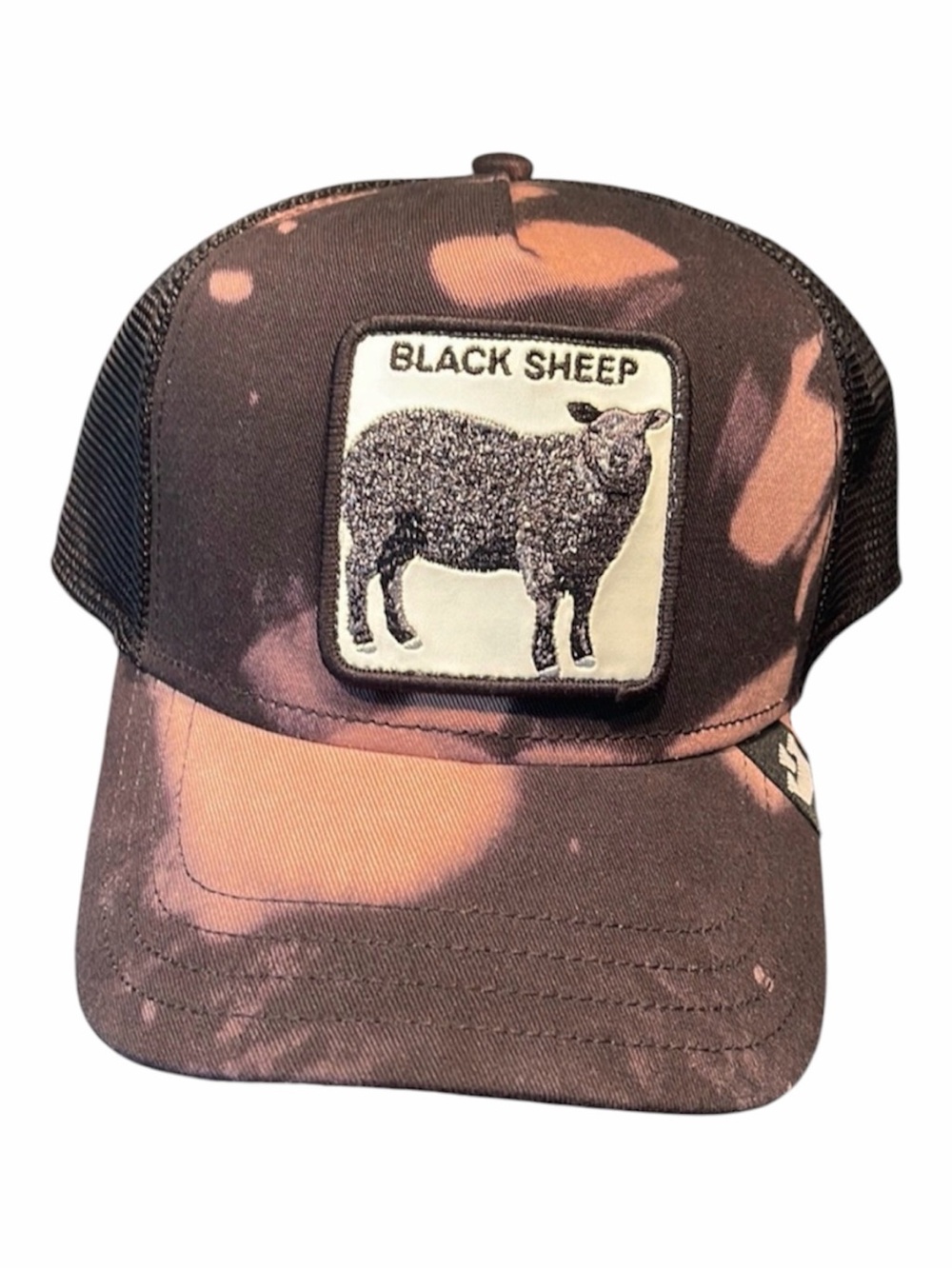 NEW The Goorin Bros Black Sheep Trucker Hat Acid Bleached head The Farm brothers